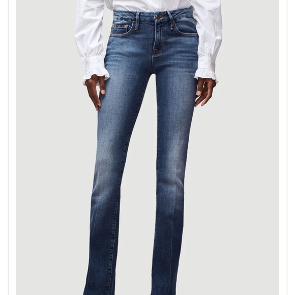 Frame Denim Le Crop Mini Boot Jean Kingland High Rise Stretch Sz 28 - Picture 15 of 15